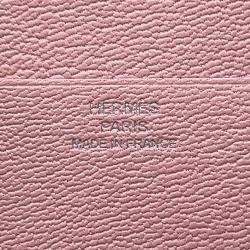 Pre Owned Hermes Bearn Combine Rose Sakura Chevre Myzore Goatskin