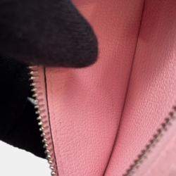 Pre Owned Hermes Bearn Combine Rose Sakura Chevre Myzore Goatskin