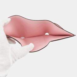 Pre Owned Hermes Bearn Combine Rose Sakura Chevre Myzore Goatskin