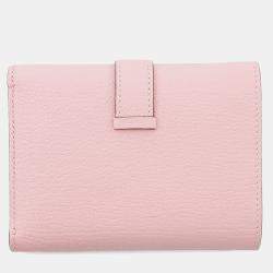 Pre Owned Hermes Bearn Combine Rose Sakura Chevre Myzore Goatskin