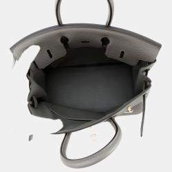 Pre Owned Hermes Birkin Gris Meyer Togo Leather Size 25