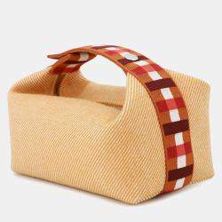 Pre Owned Hermes  Bride-A-Brac Size PM Fauve Canvas Bag