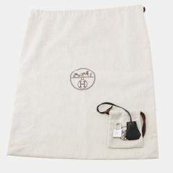 Pre Owned Hermes Birkin Size 25 Black Togo Leather Bag