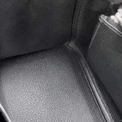 Pre Owned Hermes Birkin Size 25 Black Togo Leather Bag