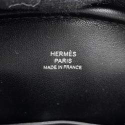 Pre Owned Hermes In The LoopBlack Swift Leather  Cross Body Bag 