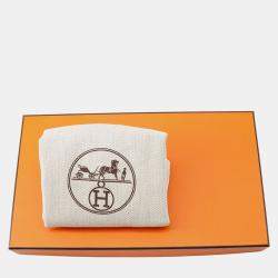 Pre Owned Hermes Pochette Kelly Vert Yucca Swift Leather