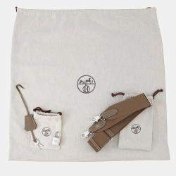 Pre Owned Hermes Maxi Kelly  Size 42 Etoupe Togo Leather