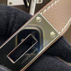 Pre Owned Hermes Maxi Kelly  Size 42 Etoupe Togo Leather