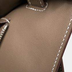 Pre Owned Hermes Maxi Kelly  Size 42 Etoupe Togo Leather