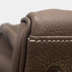 Pre Owned Hermes Maxi Kelly  Size 42 Etoupe Togo Leather