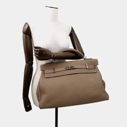 Pre Owned Hermes Maxi Kelly  Size 42 Etoupe Togo Leather