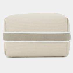 Pre Owned Hermes Bride-A-Brac Size GM Beige Canvas Bag