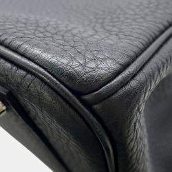 Pre Owned Hermes Birkin Size 40  Black Togo Leather Bag