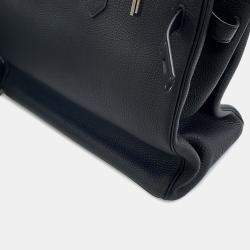 Pre Owned Hermes Birkin Size 40  Black Togo Leather Bag