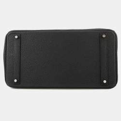 Pre Owned Hermes Birkin Size 40  Black Togo Leather Bag