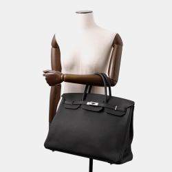 Pre Owned Hermes Birkin  Size 40 Black Togo Leather  Size 40