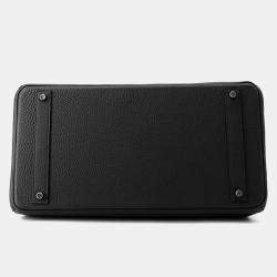 Pre Owned Hermes Birkin  Size 40 Black Togo Leather  Size 40