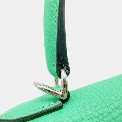 Pre Owned Hermes Kelly 25 Inner Stitch Vertcomic Togo Leather Size 25