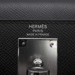 Pre Owned Hermes Kelly Sellier Black Epsom Size 28