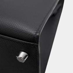 Pre Owned Hermes Kelly Sellier Black Epsom Size 28