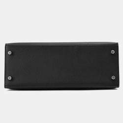 Pre Owned Hermes Kelly Sellier Black Epsom Size 28