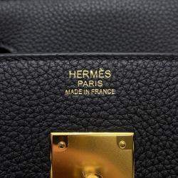 Pre Owned Hermes Birkin Black Togo Leather Size 30