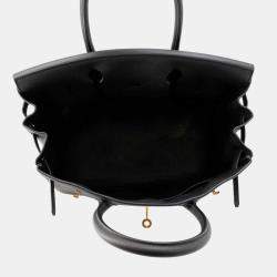 Pre Owned Hermes Birkin Black Togo Leather Size 30