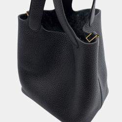 Pre Owned Hermes Picotin Lock Caban Taurillon Clemence PM