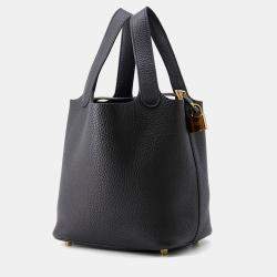 Pre Owned Hermes Picotin Lock Caban Taurillon Clemence PM