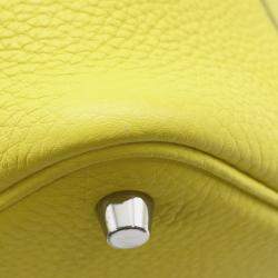 Pre Owned Hermes Picotin Lock Lime Taurillon Clemence PM