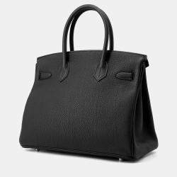 Pre Owned Hermes Birkin Black Togo Leather Size 30