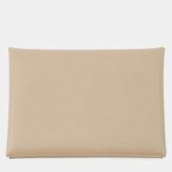 Pre Owned Hermes Calvi Duo Beige Marfa Evercolor