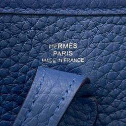 Pre Owned Hermes Evelyne Amazon Long Blue Tie Taurillon Clemence TPM
