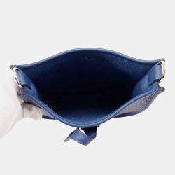 Pre Owned Hermes Evelyne Amazon Long Blue Tie Taurillon Clemence TPM