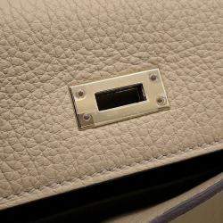Pre Owned Hermes Kelly Retourne Trench Togo Leather Size 25