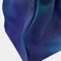 Pre Owned Hermes Haut A Courroies Cosmos Blue Nuit/Violet gradation Togo Leather Size 40