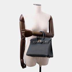 Pre Owned Hermes Birkin Vert Mangrove Togo Leather Size 25