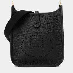 Pre Owned Hermes Evelyne Amazon Long Black Taurillon Clemence TPM