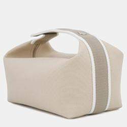 Pre Owned Hermes Bride-A-Brac Beige Canvas PM