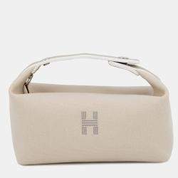 Pre Owned Hermes Bride-A-Brac Beige Canvas PM