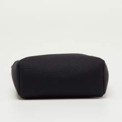 مملوكة مسبقًا Hermès Black/Beige Toile and Vache Hunter Leather 2-in-1 Herbag TPM Bag