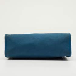 Pre Owned حقيبة هيرميس هيرباج زيپ 31 توال قماش بلو فريدا/أسود وفاش هانتر