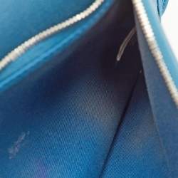 Pre Owned حقيبة هيرميس هيرباج زيپ 31 توال قماش بلو فريدا/أسود وفاش هانتر