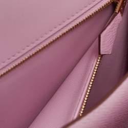 Pre Owned حقيبة هيرمس كونستانس III 24 سيلفستر جلد إبسوم موف إكسسوار ذهبي وردي 