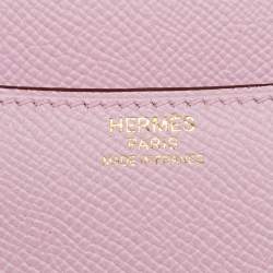 Pre Owned حقيبة هيرمس كونستانس III 24 سيلفستر جلد إبسوم موف إكسسوار ذهبي وردي 