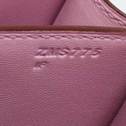 Pre Owned حقيبة هيرمس كونستانس III 24 سيلفستر جلد إبسوم موف إكسسوار ذهبي وردي 