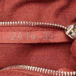 Pre Owned حقيبة هيرمس فوري توت قماش أحمر