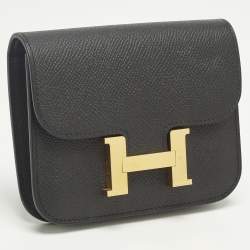 مملوكة مسبقًا محفظة هيرمس كونستانس سليم جلد إيفركولور فامبواز/روج سيلير