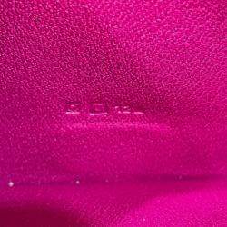 مملوكة مسبقًا هيرمس بيارن سوفل بي فولد محفظة طويلة وردي شيبرد وردي فاتح