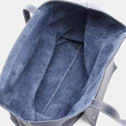 مملوكة مسبقًا حقيبة توت هيرمس كاباس سيلير 46 جلد توريلون كليمنس أزرق كحلي نافي بلو نوي